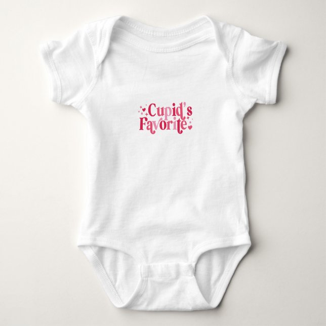 Cupid's Favourite Baby Bodysuit (Front)