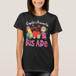 Cupid's Favourite Bus Aide Apple Cute Cupid Valent T-Shirt