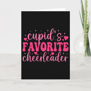 Cupids Favourite Cheerleader Valentine Day Love Ch Card