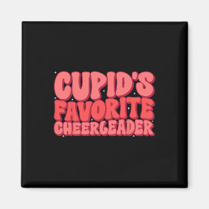 Cupids Favourite Cheerleader Valentine Day Love Ch Magnet