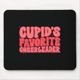 Cupids Favourite Cheerleader Valentine Day Love Ch Mouse Pad
