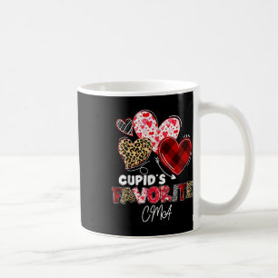 Cupids Favourite Cma Nurse Valentine Buffalo Plaid Coffee Mug