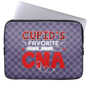 Cupid's Favourite CNA: Nursing Heroes Appreciation Laptop Sleeve