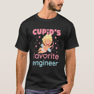 Cupid's Favourite Engineer Cute Valentine's Day T-Shirt