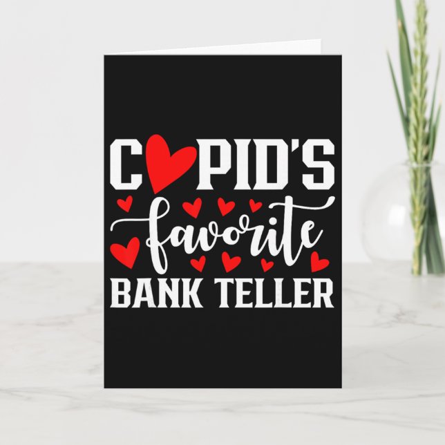Cupid's Favourite Nk Teller Cute Heart Valentine's Card (Front)