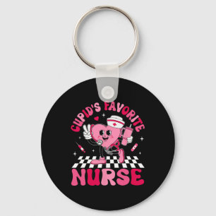 Cupids Favourite Nurse Bougie Valentine Candy Hear Key Ring