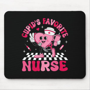 Cupids Favourite Nurse Bougie Valentine Candy Hear Mouse Pad