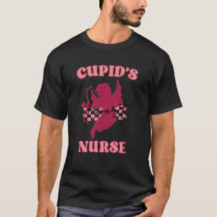Cupid's Favourite Nurse Groovy Sweet Retro Valenti T-Shirt