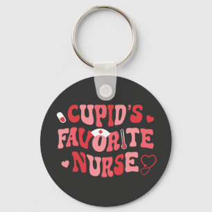 Cupids Favourite Nurse Key Ring
