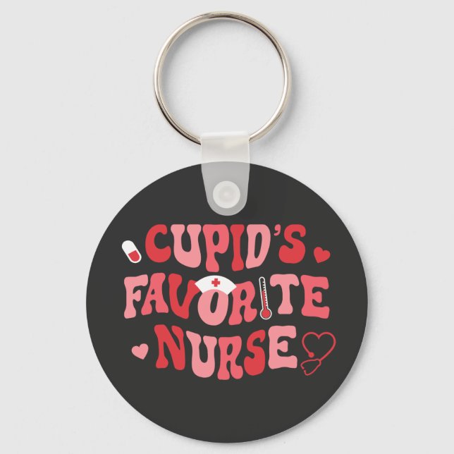  Cupids Favourite Nurse Key Ring (Front)