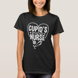 Cupid's Favourite Nurse Nurse Valentine's Day Hear T-Shirt