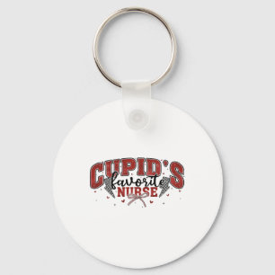 Cupid's Favourite Nurse Valentine Key Ring