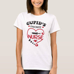 Cupid's Favourite Nurse, Valentine's Day Nurse  T-Shirt