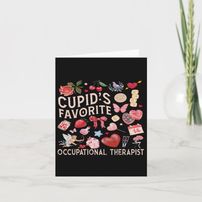 Cupid's Favourite Occupational Therapist  Card (Front)