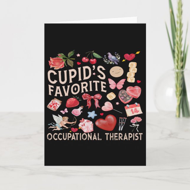 Cupid's Favourite Occupational Therapist  Card (Front)