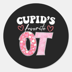 Cupid's Favourite Ot Happy Valentine Apparel Classic Round Sticker