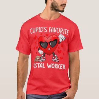 Cupid's Favourite Postal Worker Mailman Happy Vale T-Shirt