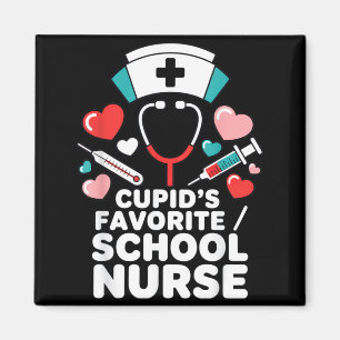 Cupids Favourite School Nurse Funny Valentines Day Magnet