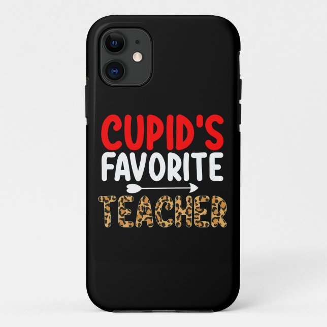 Cupid's Favourite Teacher School Valentine's Day Case-Mate iPhone Case (Back)