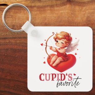 Cupid's Favourite Valentine Day Key Ring