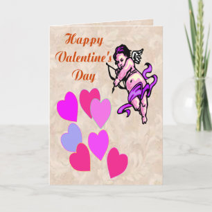 Cupids Heart Valentine Card