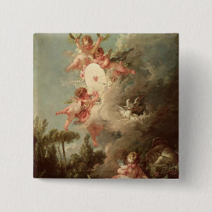Cupid's Target, from 'Les Amours des Dieux' 15 Cm Square Badge