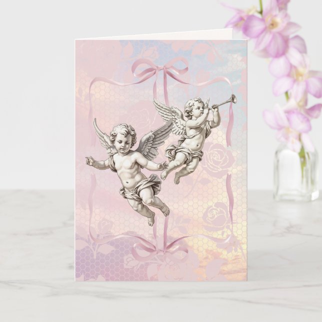 Cupid's Triumph Valentine's Day Card (Orchid)