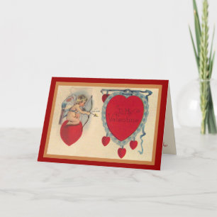 Cupids Valentine Message Greeting Card