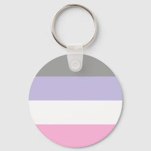 Cupioromantic Pride Flag Key Ring