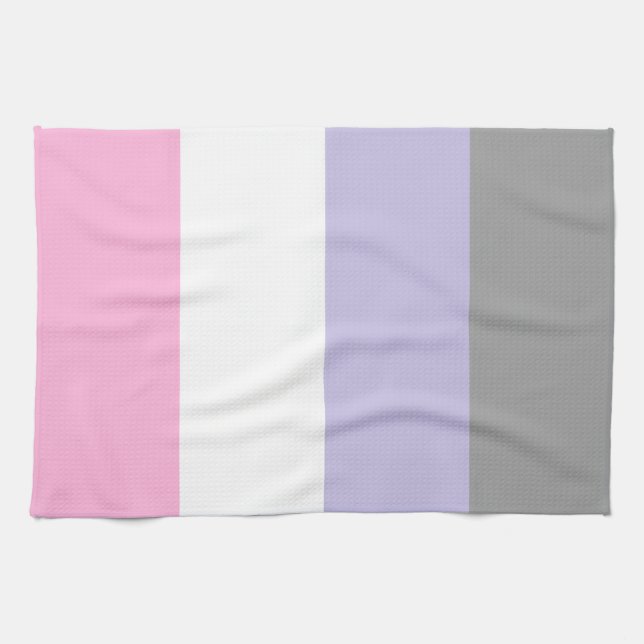Cupioromantic Pride Flag Tea Towel (Horizontal)