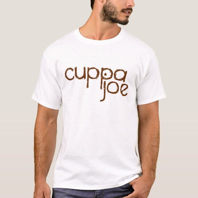 cuppa joe logo in brown - T-Shirt (Front)