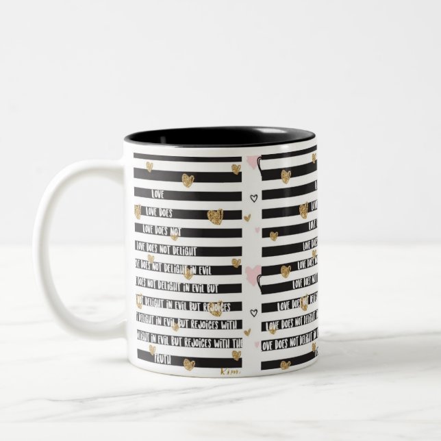 Cuppainspiration Love Does Two-Tone Coffee Mug (Left)
