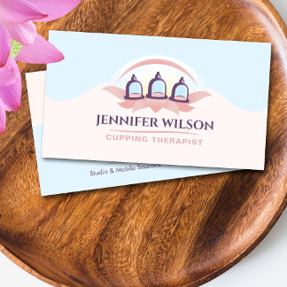 Cupping Therapist Lotus Holistic Business Card