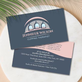 Cupping Therapist Modern Holistic Business Card