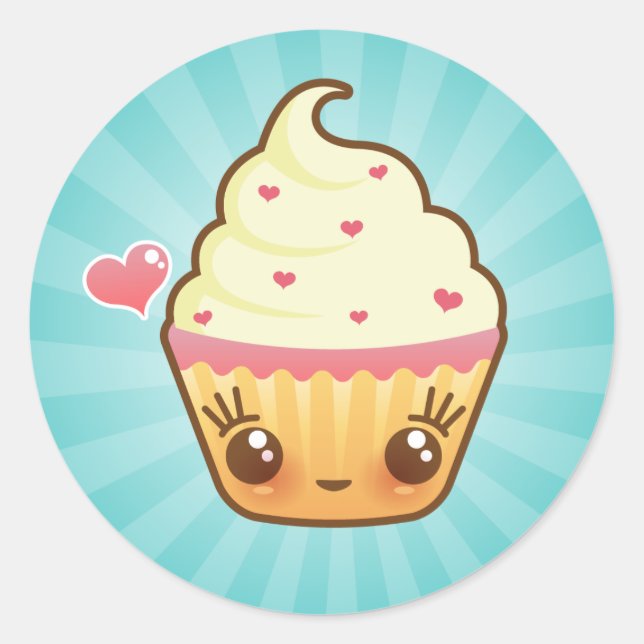 CuppyCakes Heart Stickers (Front)