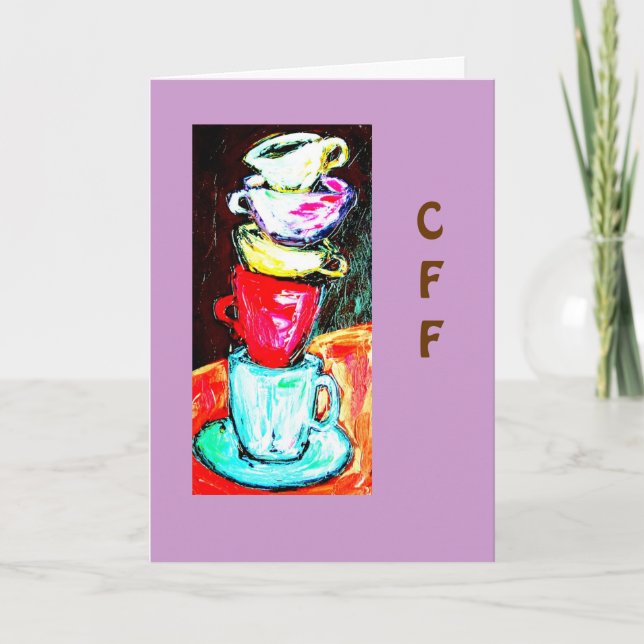 cups and mugs card (Front)