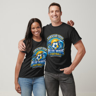 Curacao 2026 Blue Wave Football Men's T-Shirt