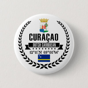 Curaçao 6 Cm Round Badge