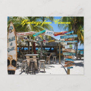 Curacao Beach Postcard