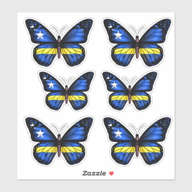Curaçao Butterfly Flag (Sheet)
