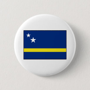 Curacao - Curacaoan Flag 6 Cm Round Badge