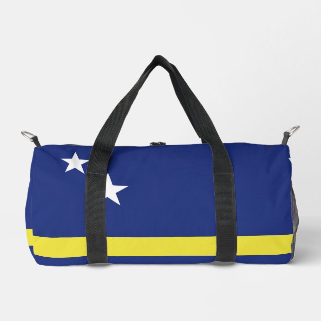Curaçao flag duffle bag (Front)