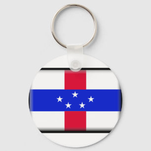 Curacao Flag Key Ring