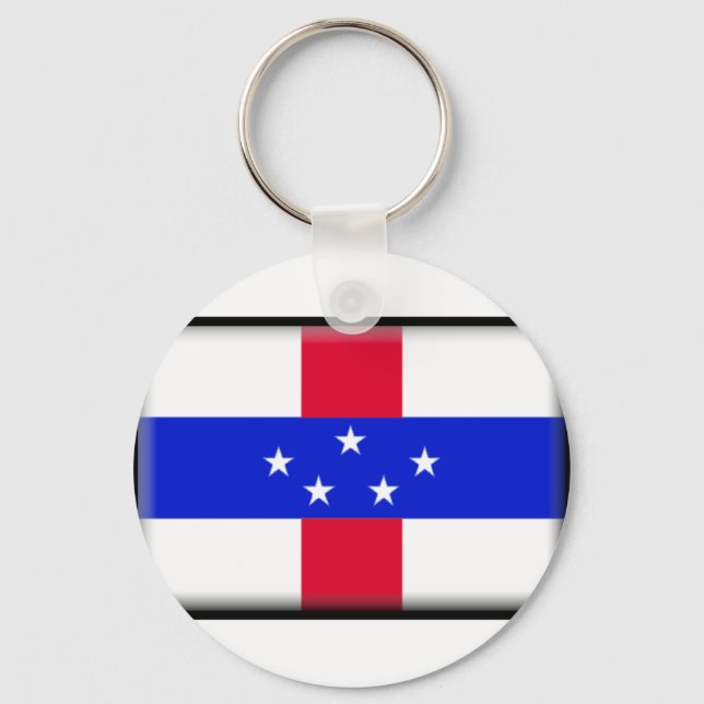 Curacao Flag Key Ring (Front)