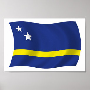 Curacao Flag Poster Print