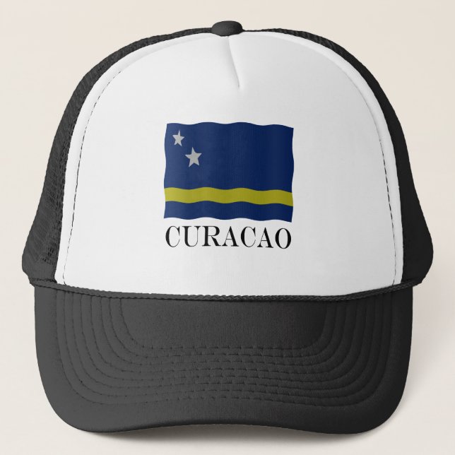 Curaçao flag trucker hat (Front)