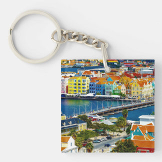 Curacao Harbour View Key Ring