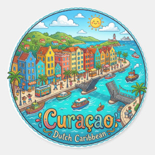 Curaçao Kingdom of the Netherlands Classic Round Sticker