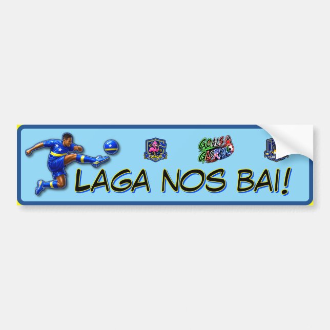 Curacao Let's Go Bumper Sticker (Front)