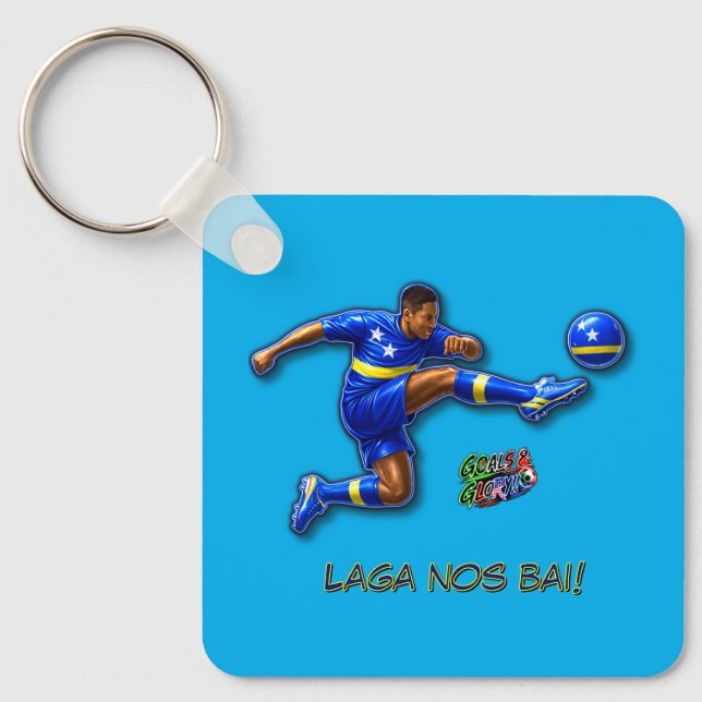 Curacao Let's Go Key Ring (Front)